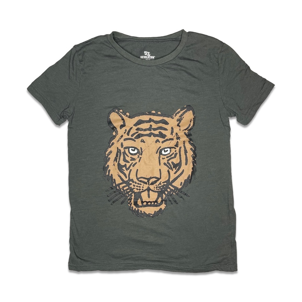 OT Revolution Grey Tiger Tee Shirt